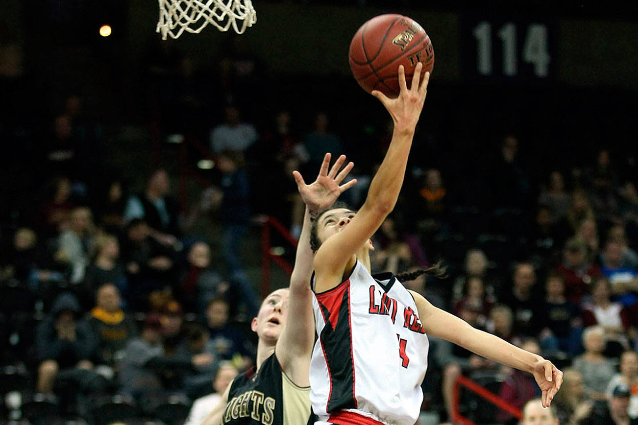 STATE BASKETBALL: Neah Bay girls come home with trophy