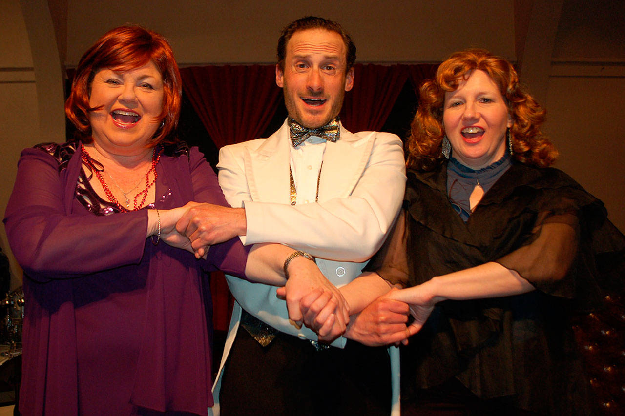 The musical revue “Starting Here, Starting Now” runs from tonight through March 25 featuring Cathy Marshall, left, Josh Sutcliffe and Christy Holy in the Gathering Hall at Olympic Theatre Arts. (Erin Hawkins/Olympic Peninsula News Group)
