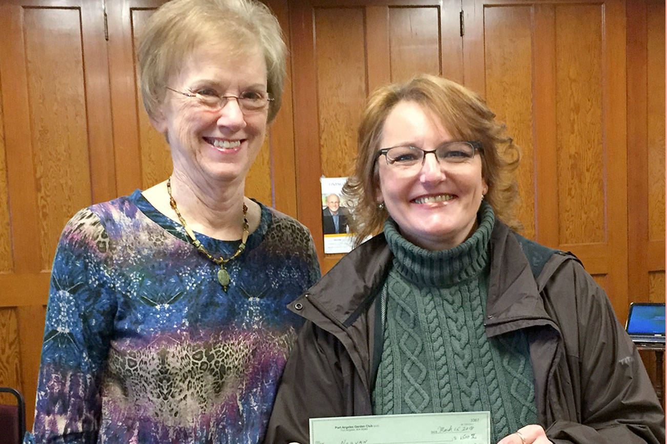 Port Angeles Garden Club donates to Sarge’s Place