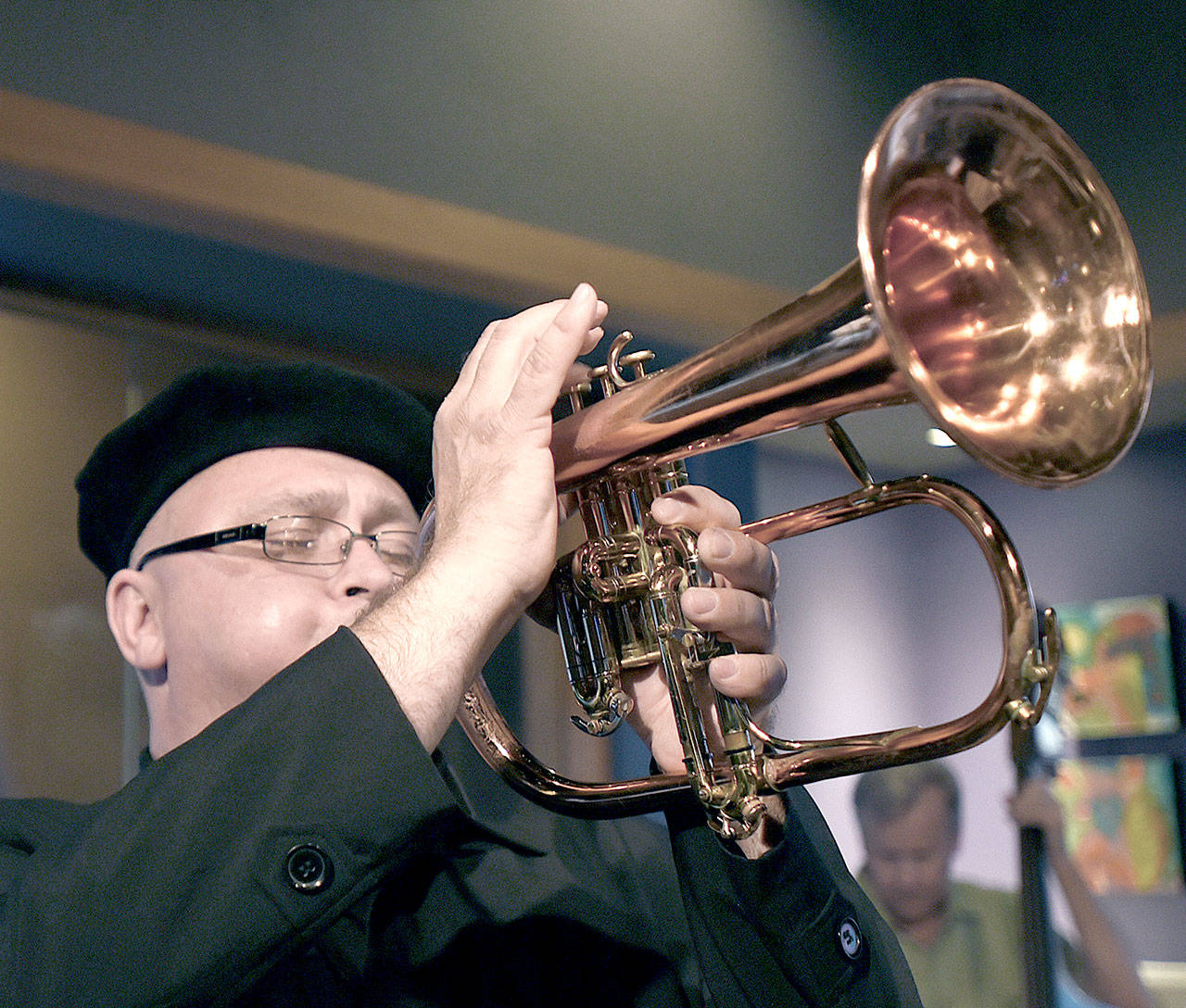 Flugelhornist Dmitri Matheny and his quartet will perform Jazz from the Silver Screen on Saturday.