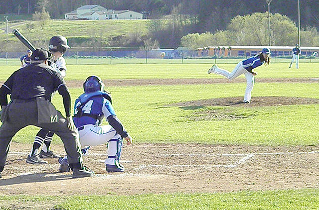 Chimacum pitcher Cole Dotson struck out 10 in a complete-game victory over Klahowya on Wednesday.                                Kelly Brebberman