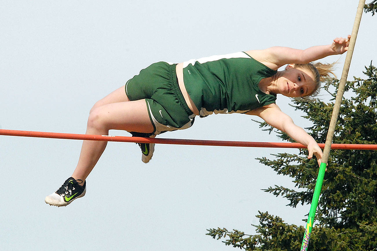 TRACK AND FIELD ROUNDUP: Port Angeles girls clear bar in three-team win