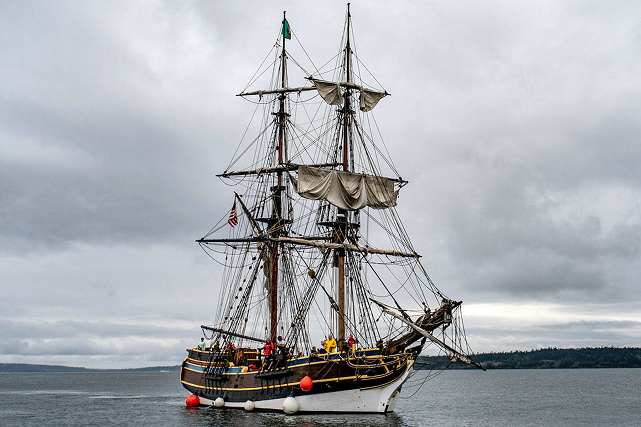 Lady Washington docked in Port Townsend all week