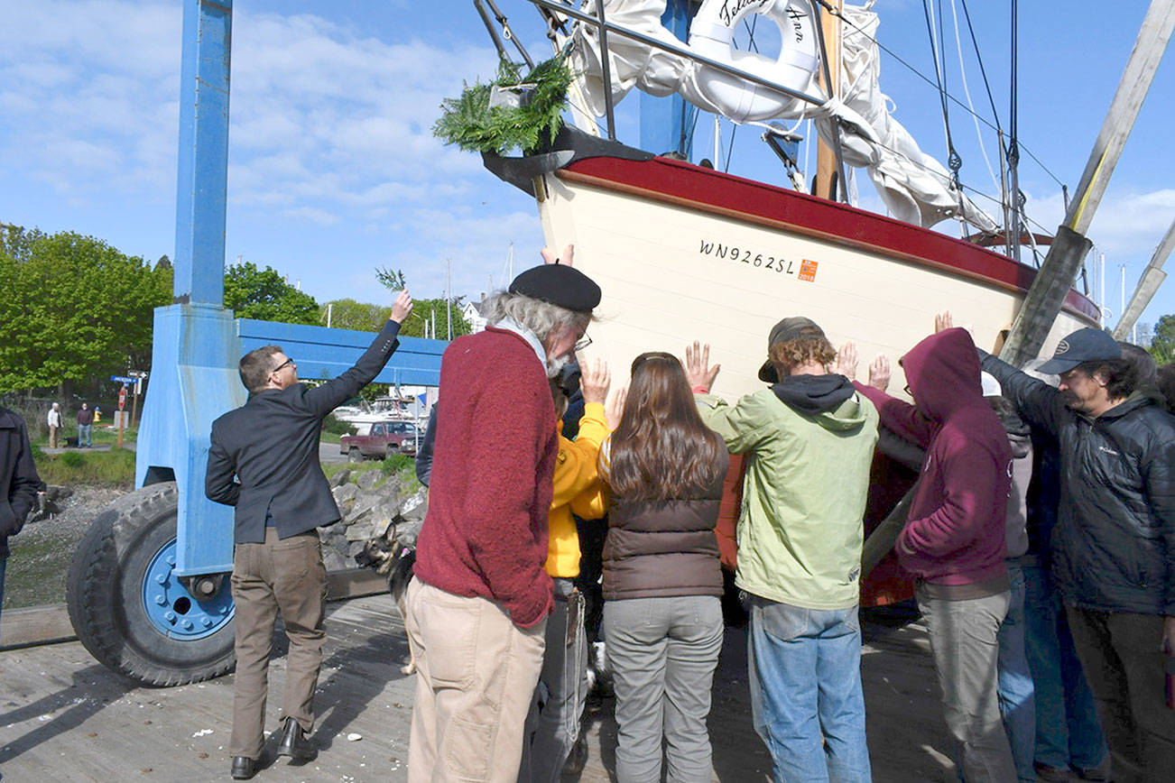 Historic Felicity Ann launched in Port Townsend