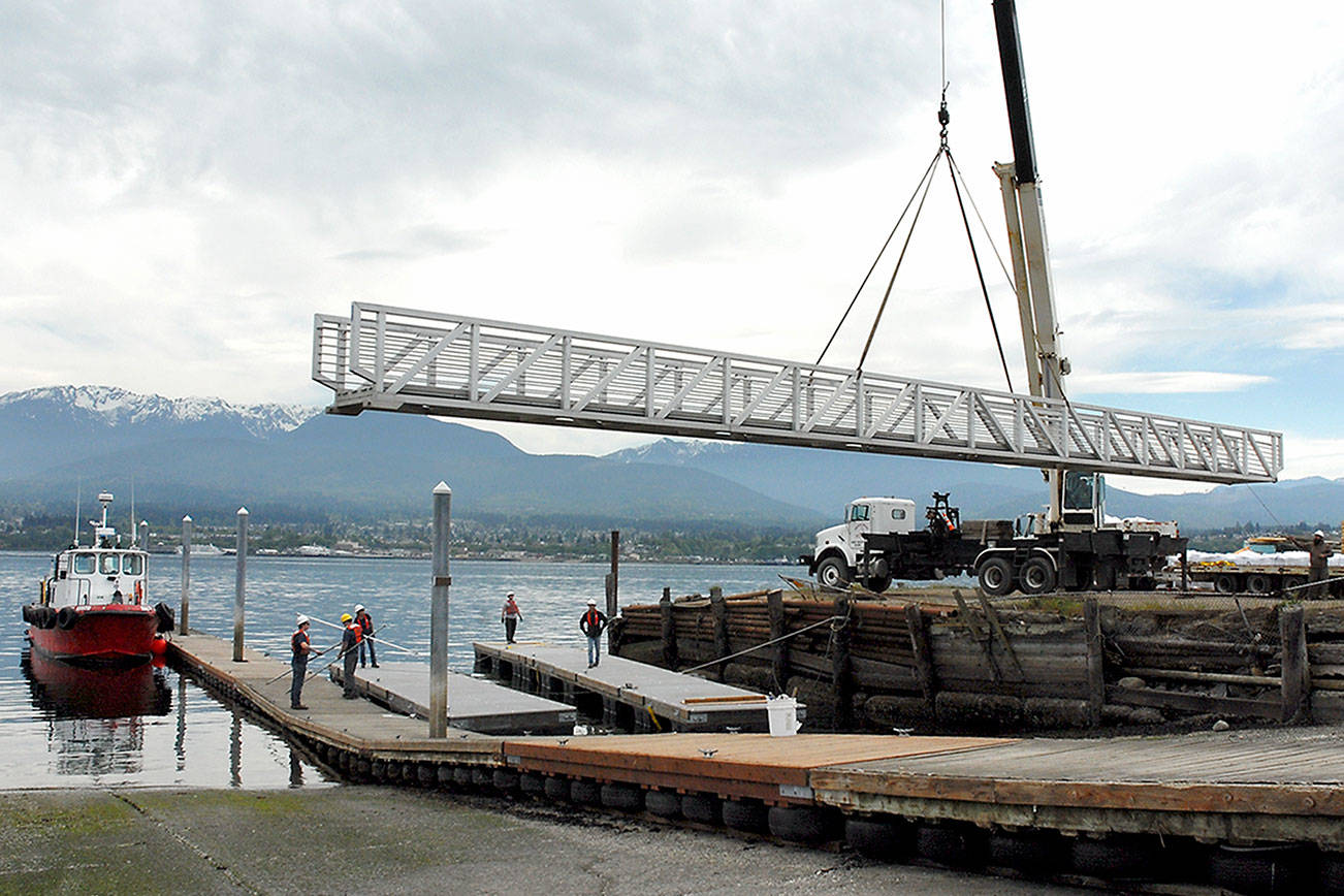 Floats finally installed: Port Angeles creating place for visitors to dock