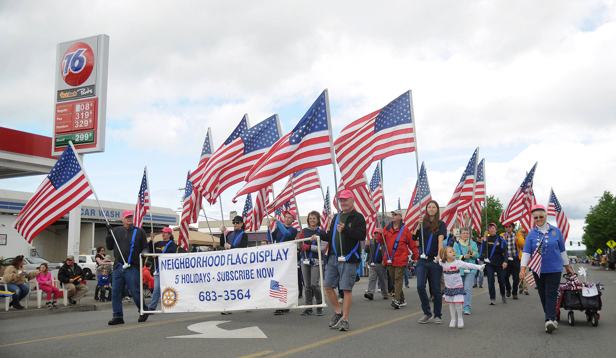 The Sequim Sunrise Rotary, pictured last year, opens this year’s Sequim Irrigation Festival Grand Parade at noon Saturday. (Michael Dashiell/Olympic Peninsula News Group)