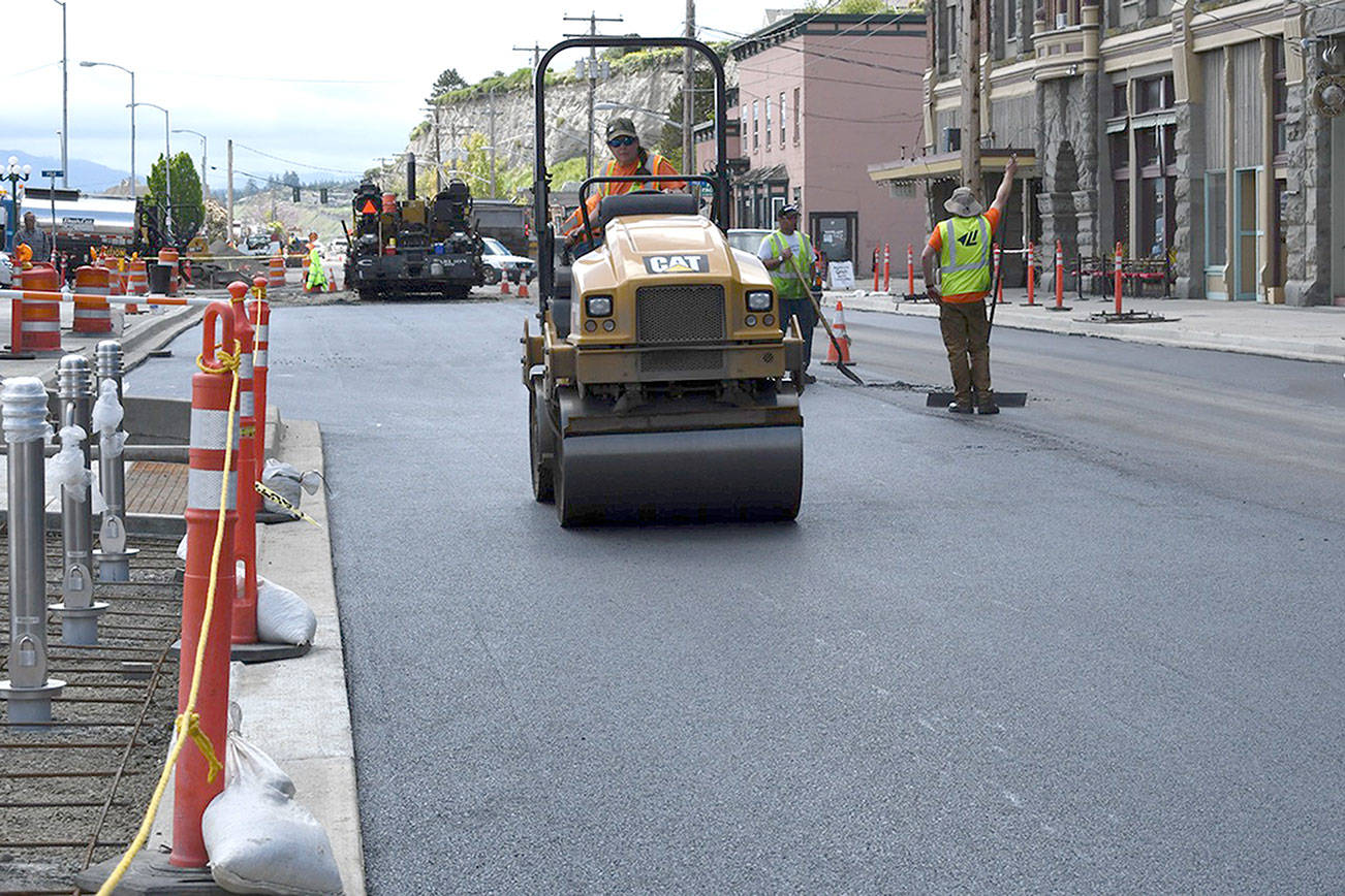 New smooth surface on Water Street