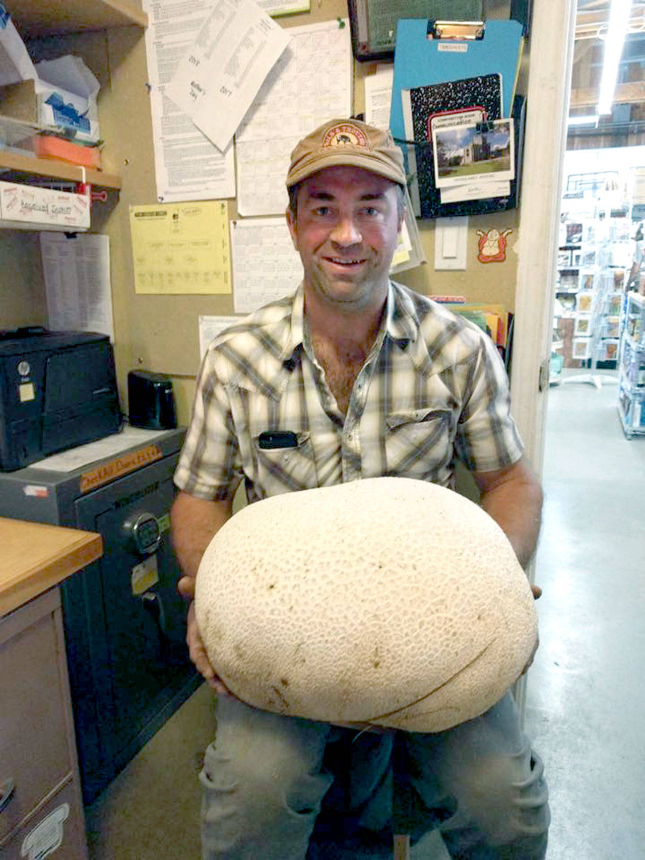 Doyle Yancy almost mowed down a very large mushroom while cutting a field in Beaver Valley.