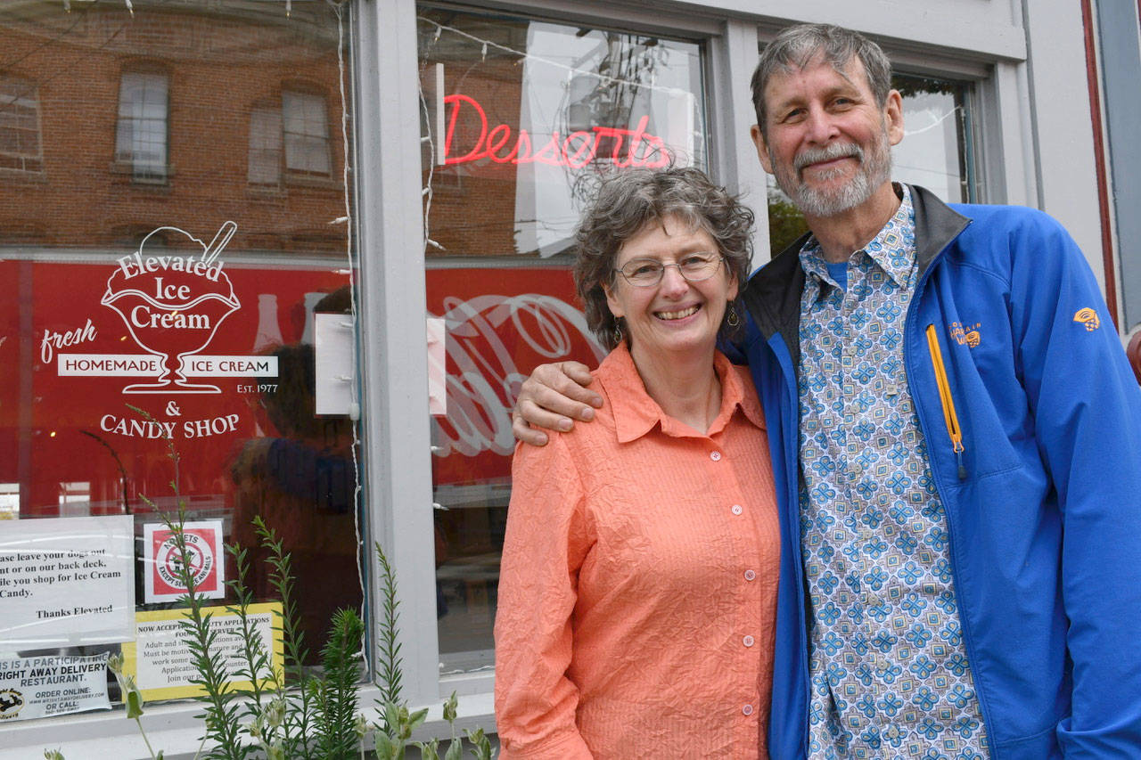 Julie and David McCulloch have decided to sell their iconic business, Elevated Ice Cream, after 41 years of operation. (Jeannie McMacken/Peninsula Daily News)