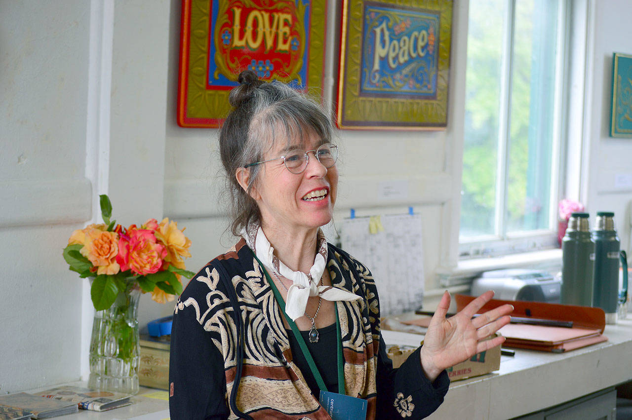 Remedios Rapoport is finding Port Townsend to be a fertile place for her art. (Diane Urbani de la Paz/for Peninsula Daily News)
