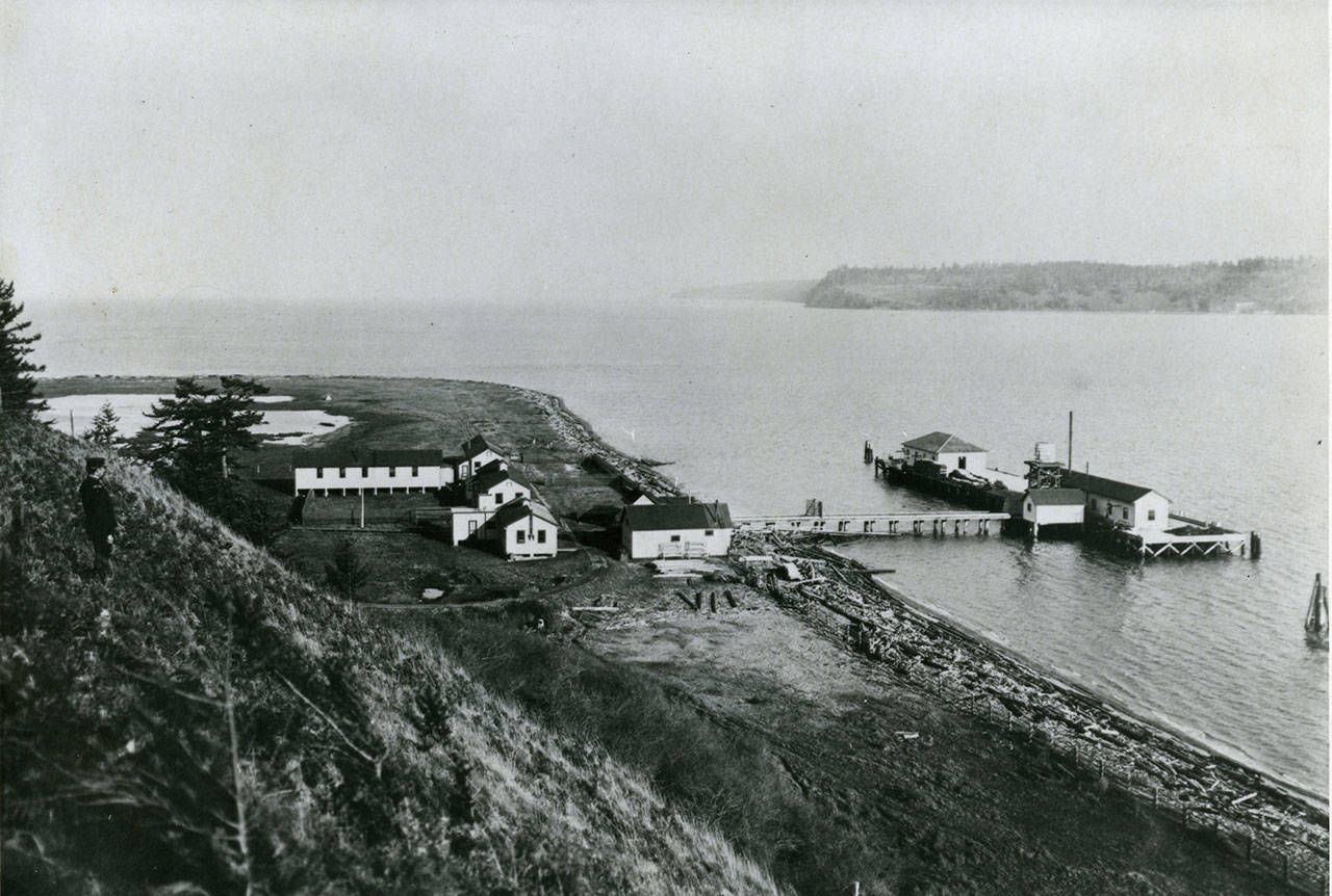 The Diamond Point Quarantine Station, photographed by W. H. Wilcox, is shown. (Jefferson County Historical Society)