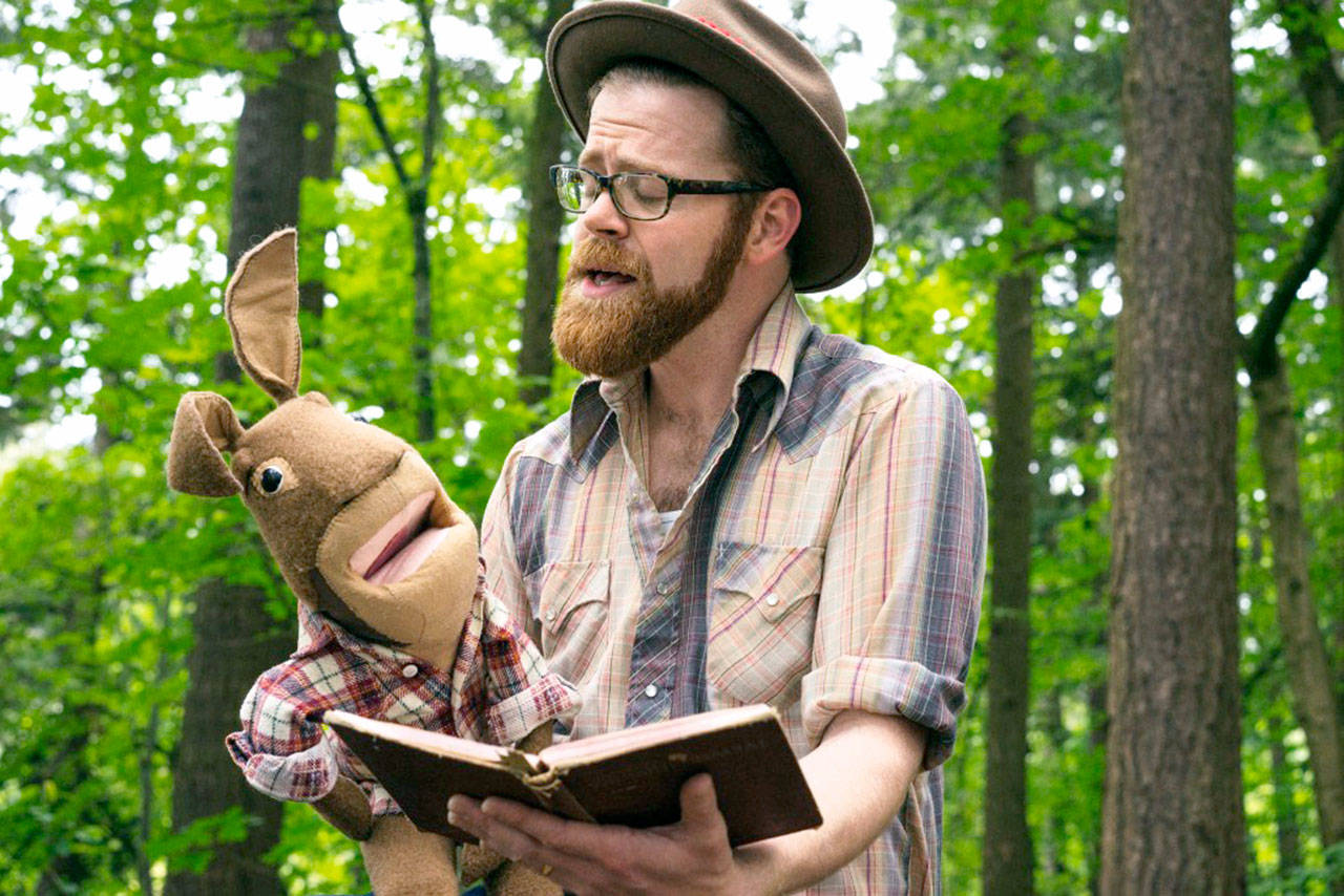 Andy Furgeson of Red Yarn will hold special puppet-building workshops at three North Olympic Library System libraries and provide a show at the Jefferson County Library this week.