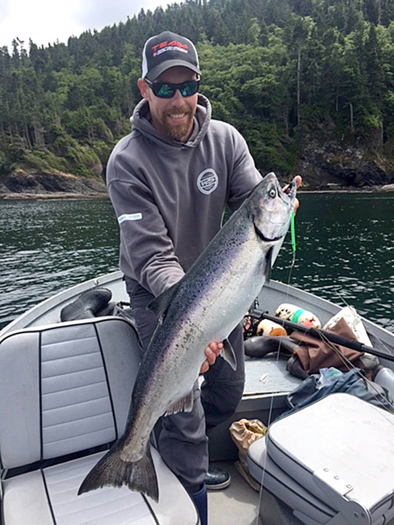 Roger Ross caught this 21-pound chinook while fishing Freshwater Bay earlier this month.