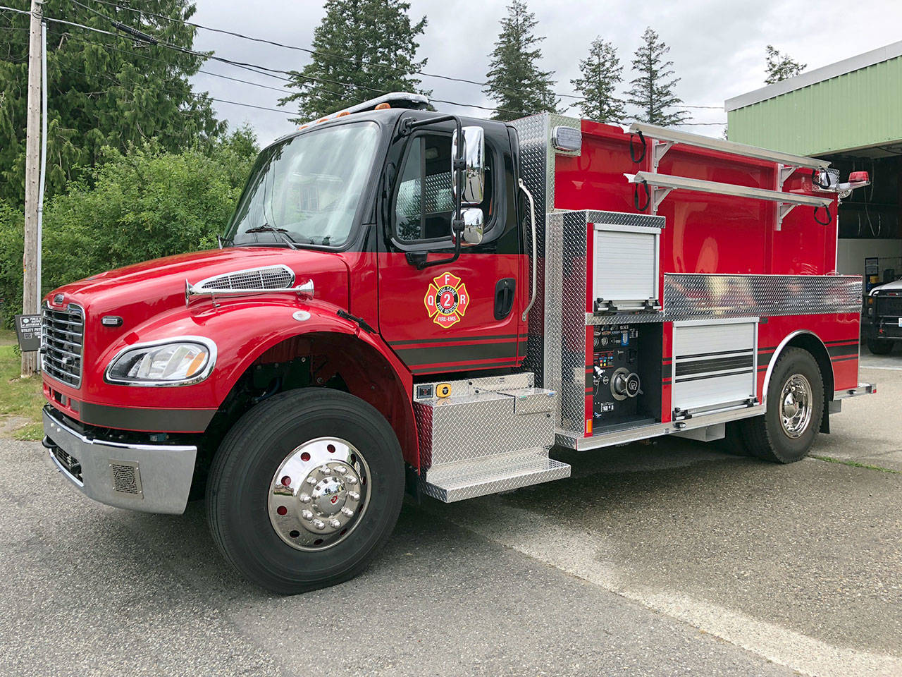 Quilcene Fire Department’s new 1,800-gallon water tender. (Quilcene Fire Department)