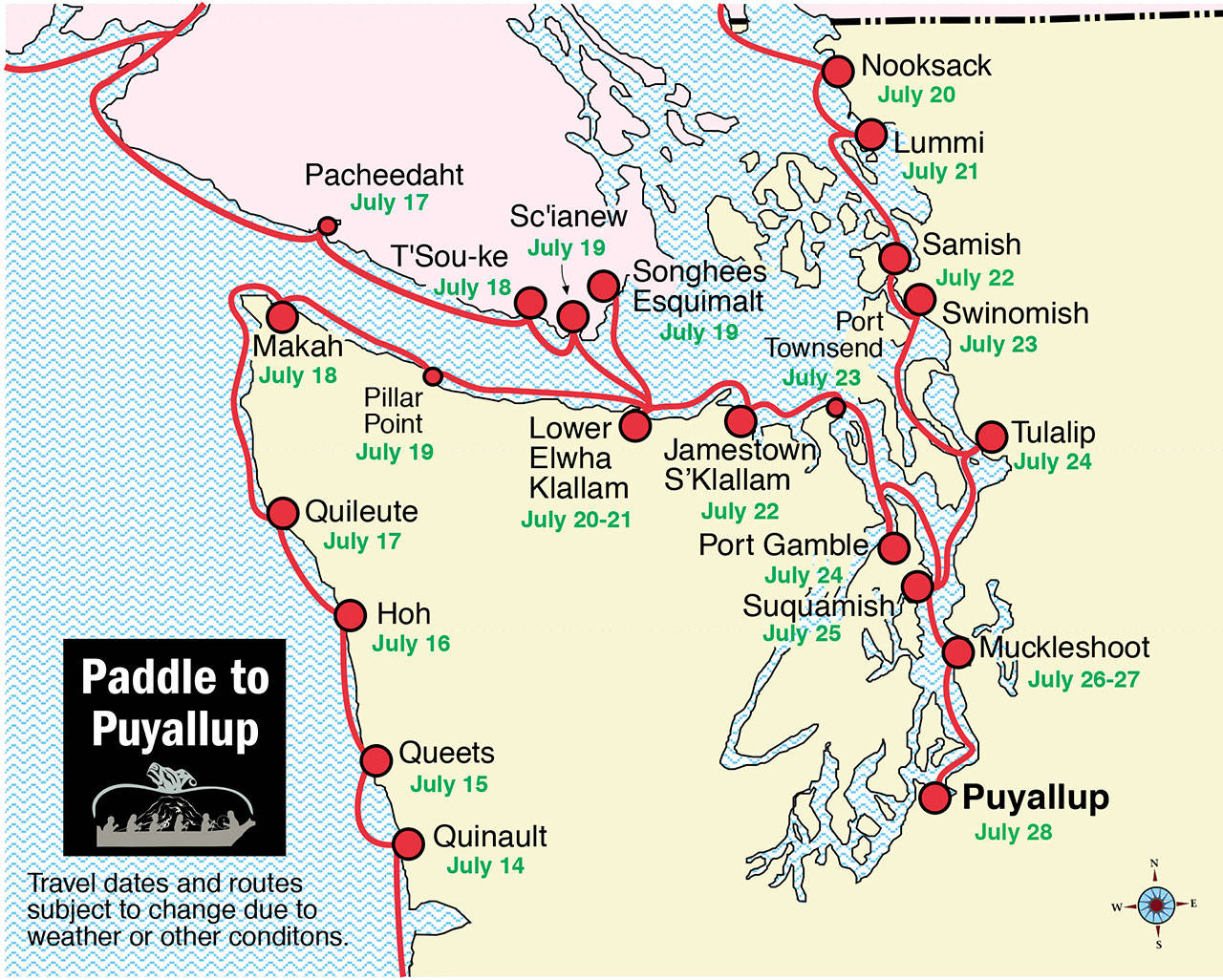 Pullers begin Power Paddle to Puyallup