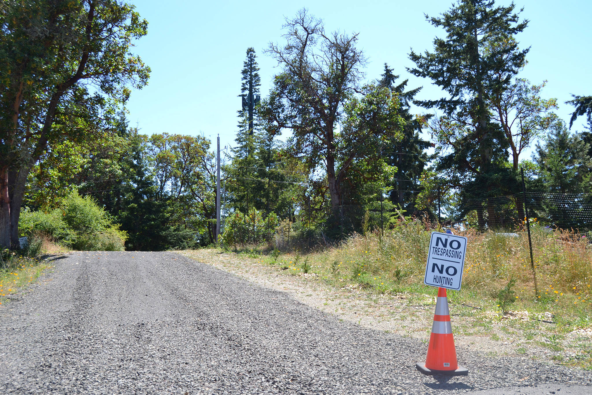A cell tower in Dungeness will continue to broadcast Radio Pacific Inc. radio stations and operate as a hub for cell phone service providers following a settlement between Dungeness Heights Homeowners and owners of the cell tower and its property, and multiple other parties. (Matthew Nash/Olympic Peninsula News Group)