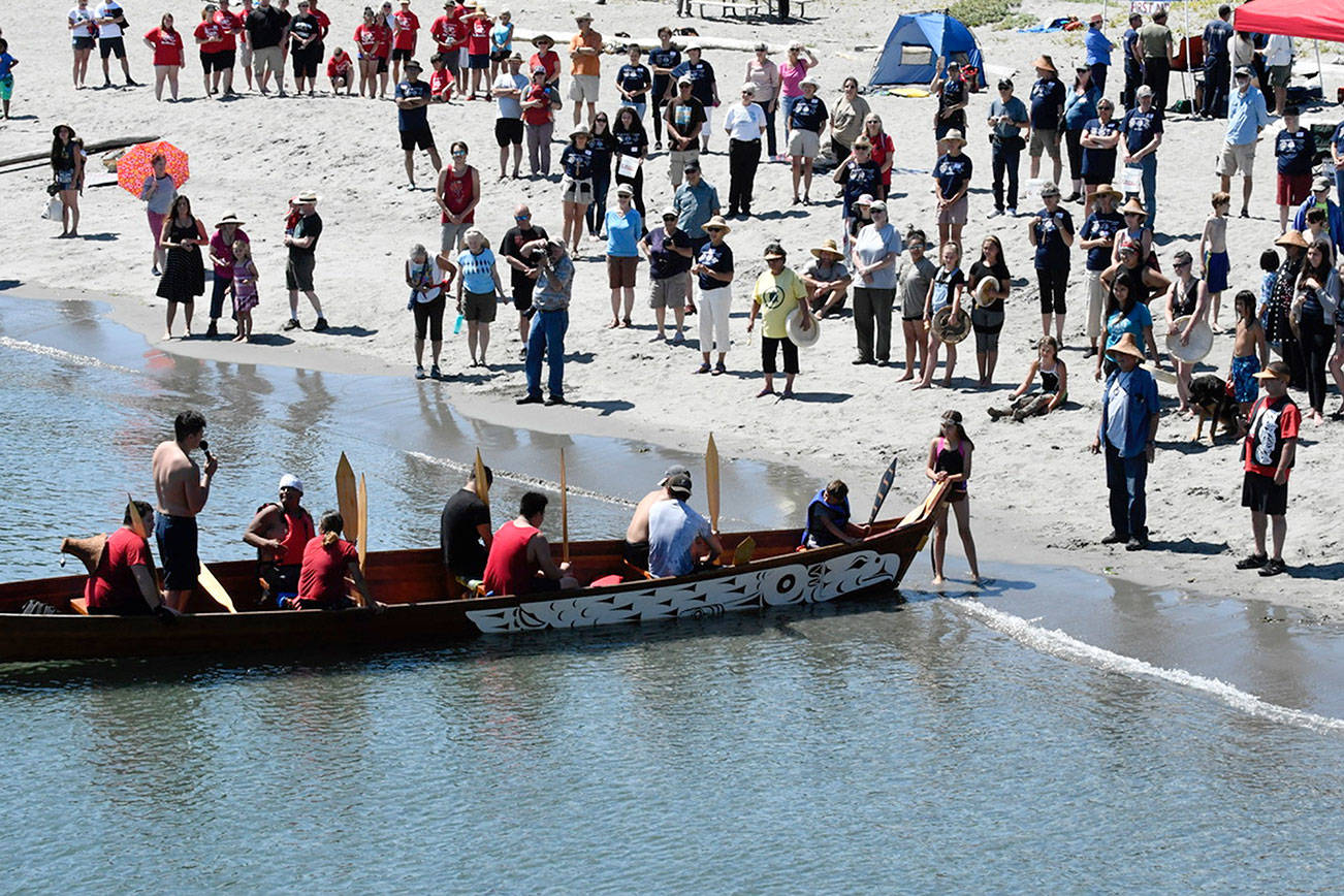 Tribal elders see dreams coming true in canoe journey as pullers reach Port Townsend