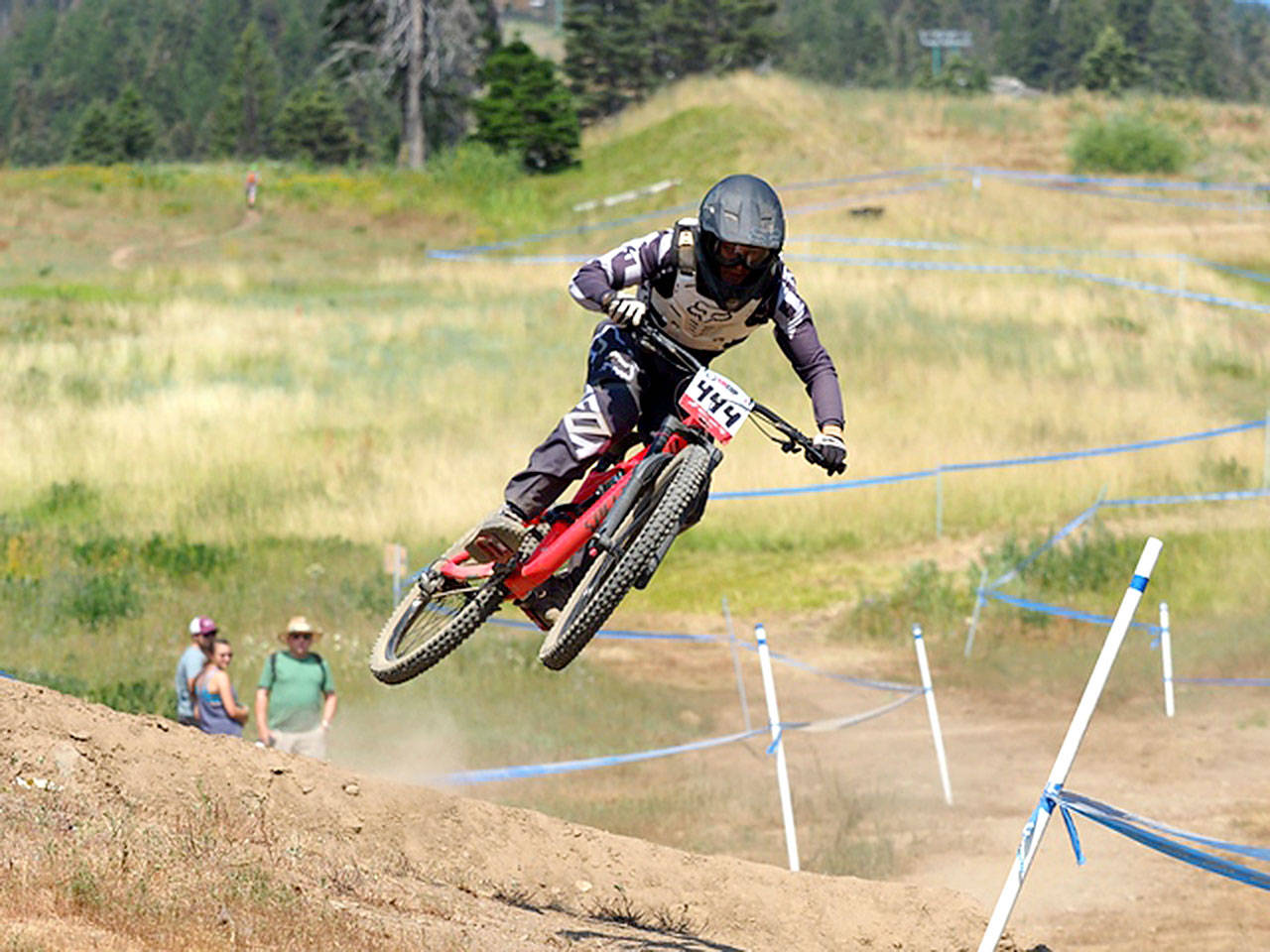 Talon Northern of Port Angeles competes in the mens 15-19 Cat 2 division Northwest Cup downhill race at the Tamarack Ski Area at Donnelly, Idaho, on Saturday. (Mountain Sports Photography)