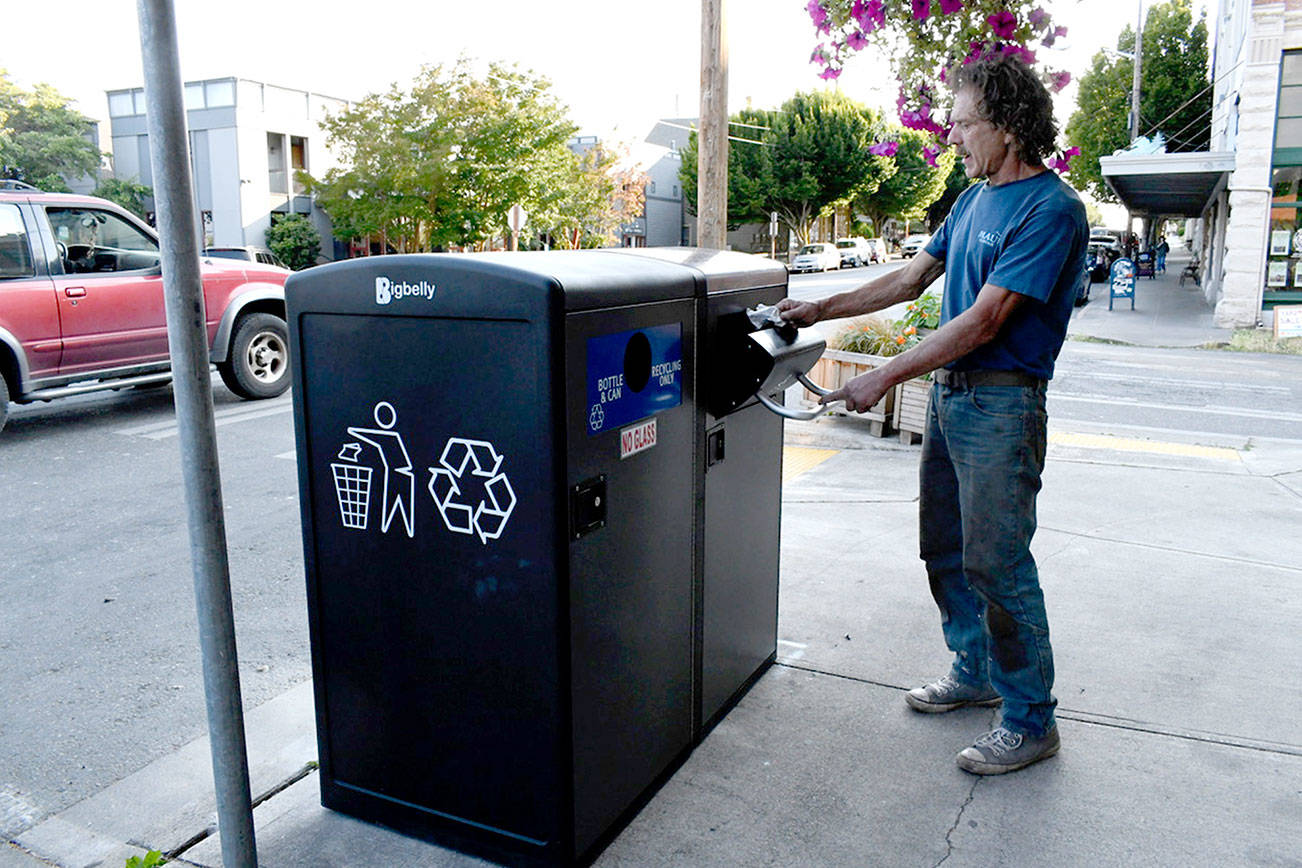 Trash compactors set up at 10 sites in Port Townsend