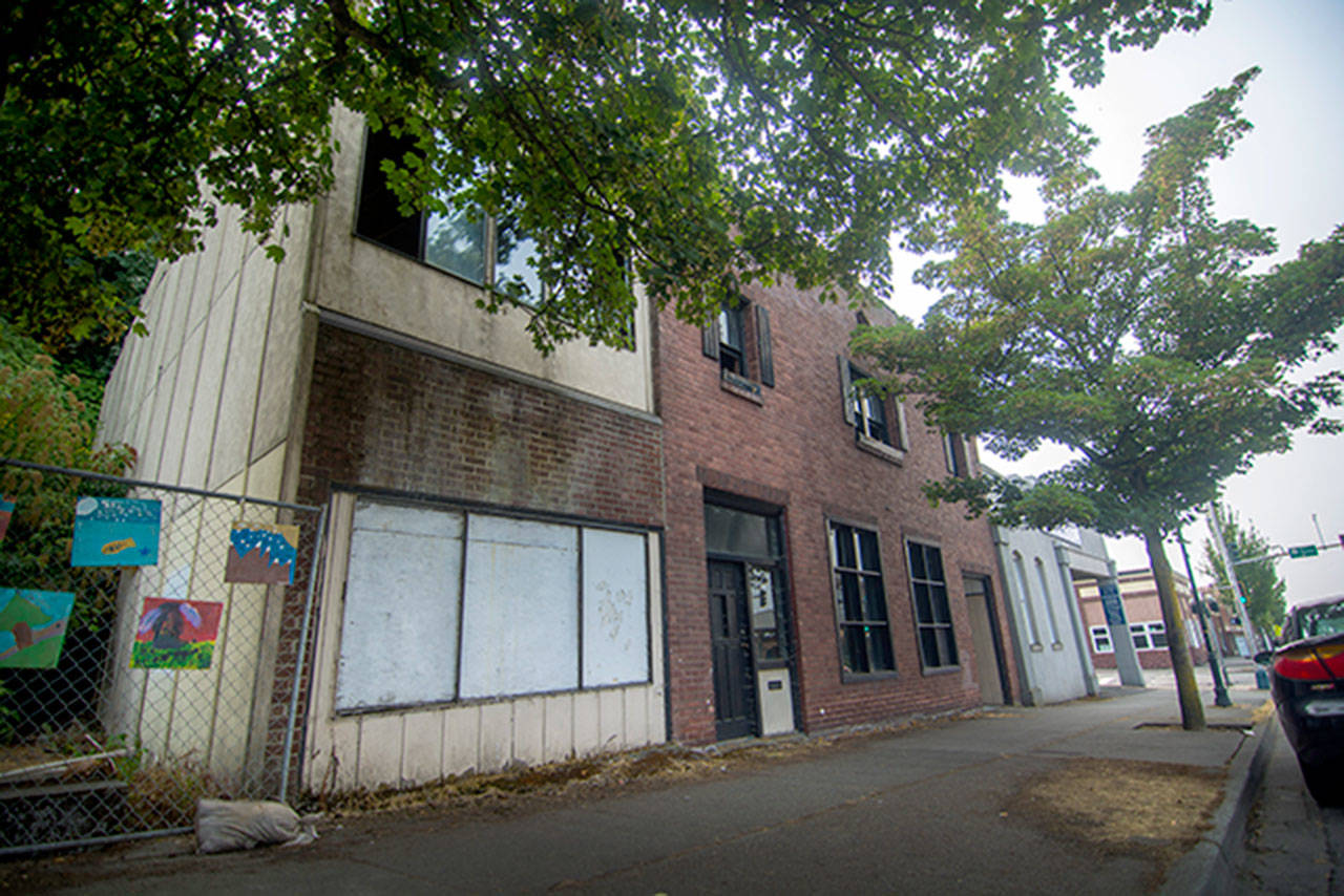 The Port Angeles City Council is looking for ways to address vacant properties in Port Angeles. Council members cited 204 E. Front Street as an example of the type of property they would hope to target. (Jesse Major/Peninsula Daily News)
