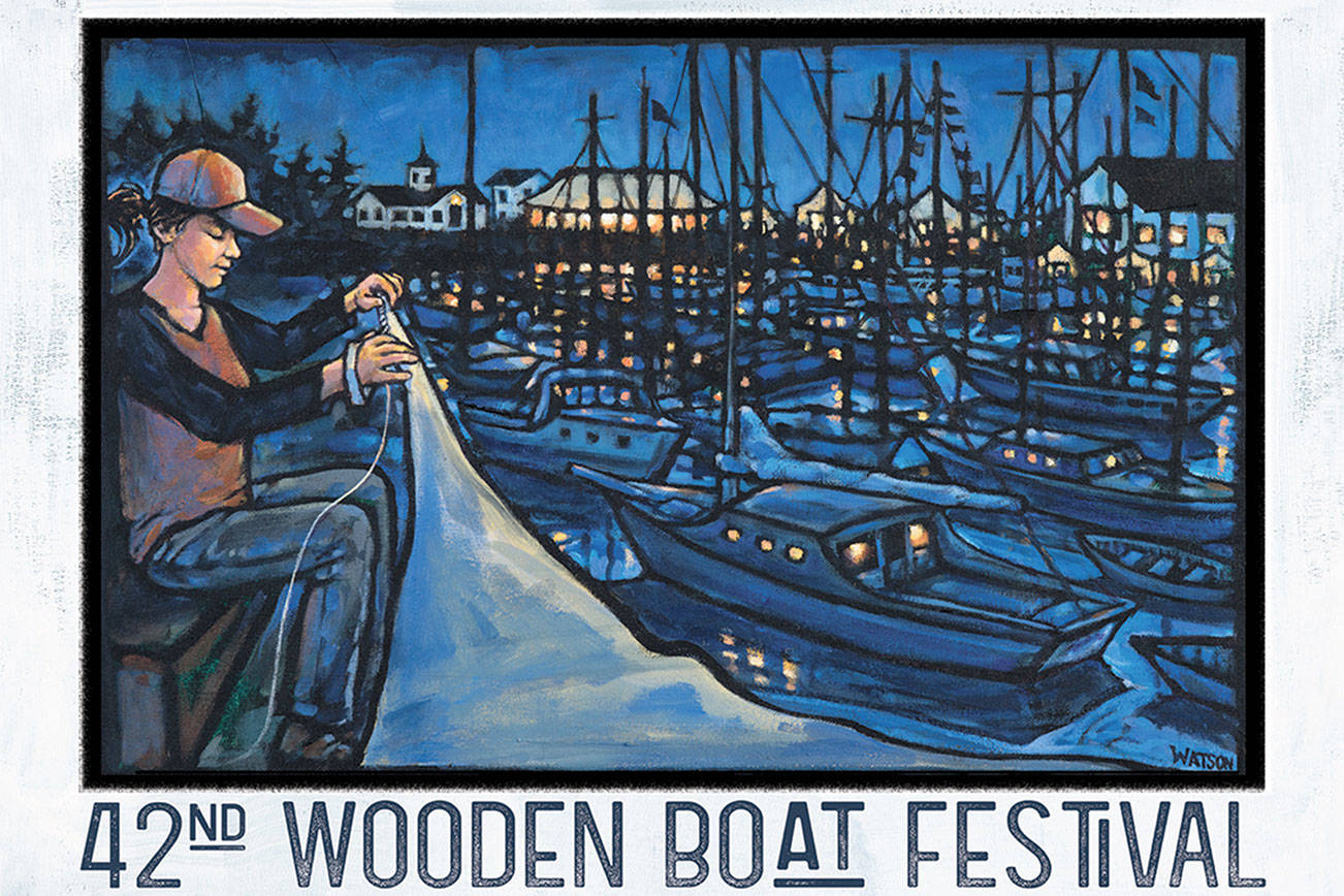 Port Townsend artist creates 2018 Wooden Boat Festival poster