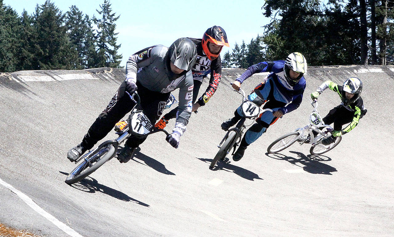 As many as 500 BMX riders from all around Washington are expected to descend on Port Angeles this weekend for the Washington State BMX championships being held at Lincoln Park. (Dave Logan/for Peninsula Daily News)
