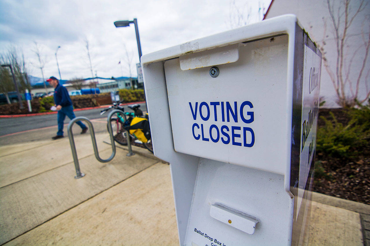 Clallam and Jefferson counties both saw increases in voter turnout in this year’s primary, the first year the state provided prepaid postage on ballots. (Jesse Major/Peninsula Daily News)