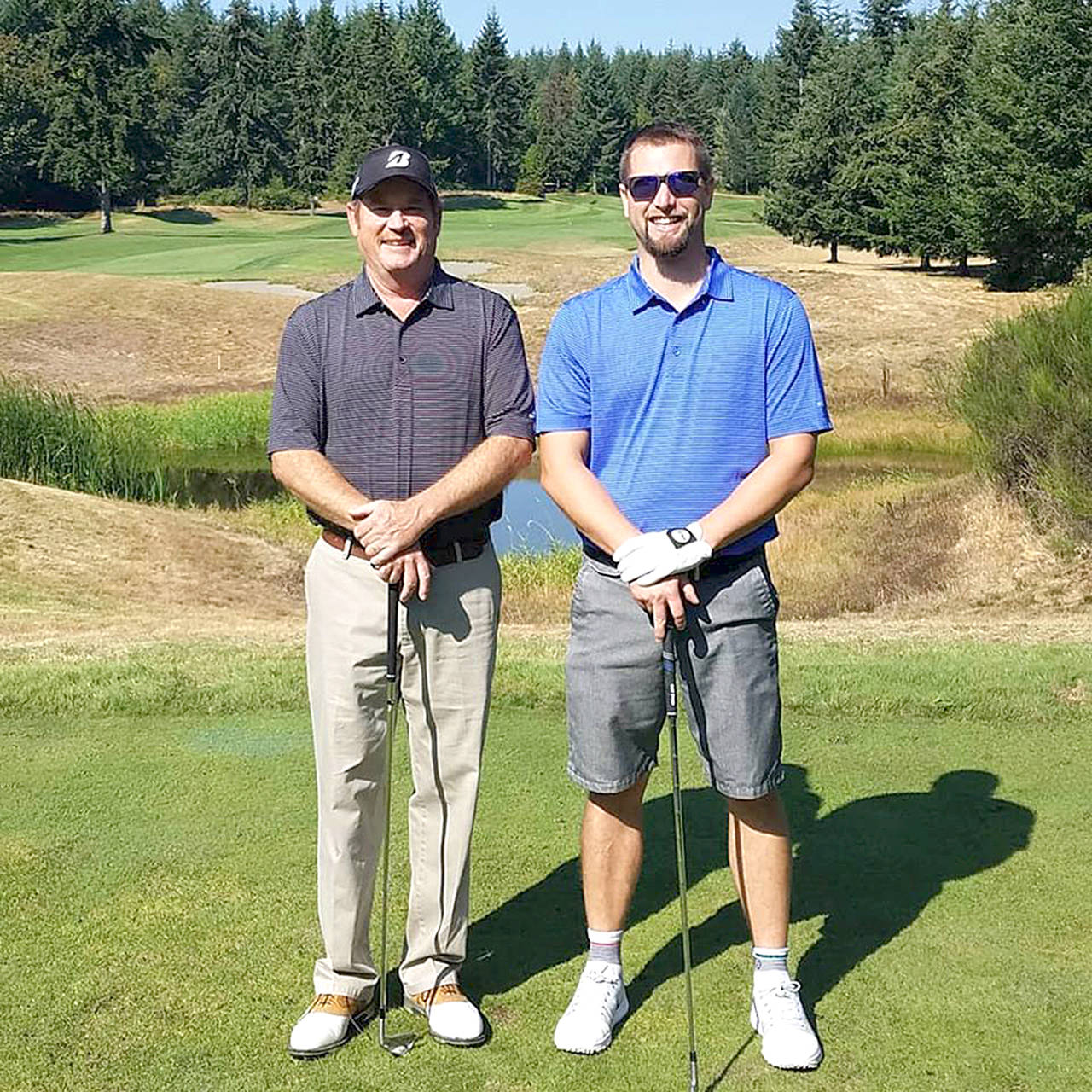 Western Washington PGA Peninsula                                Golf Club head pro Chad Wagner, right, partnered with Twin Lakes Golf & Country Clubs Joshua Scothorne to win two matches for the victorious South team at the Western Washington PGAs 33rd annual Cutter & Buck North/South Cup.