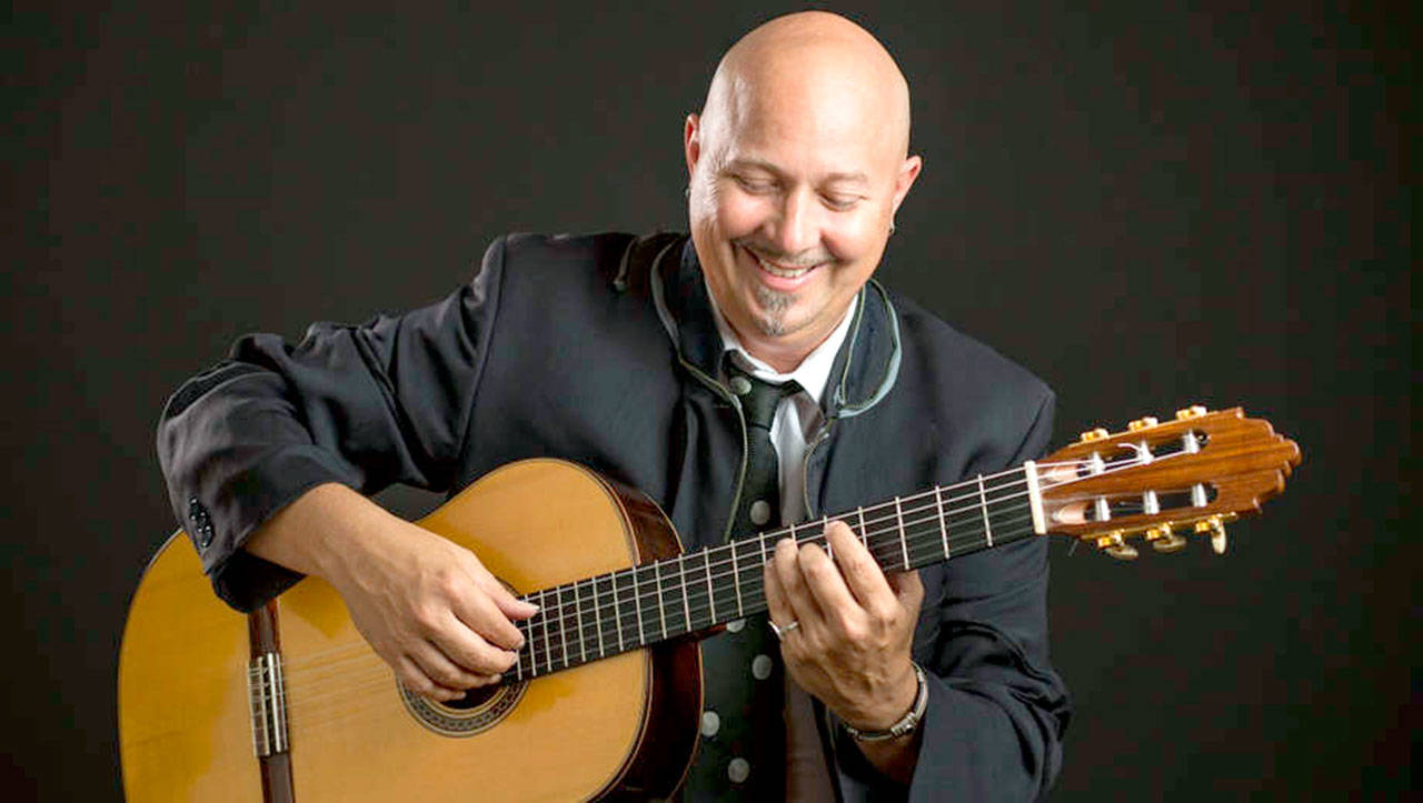 Guitarist/composer Andre Feriante will perform at Concerts in the Woods on Saturday.