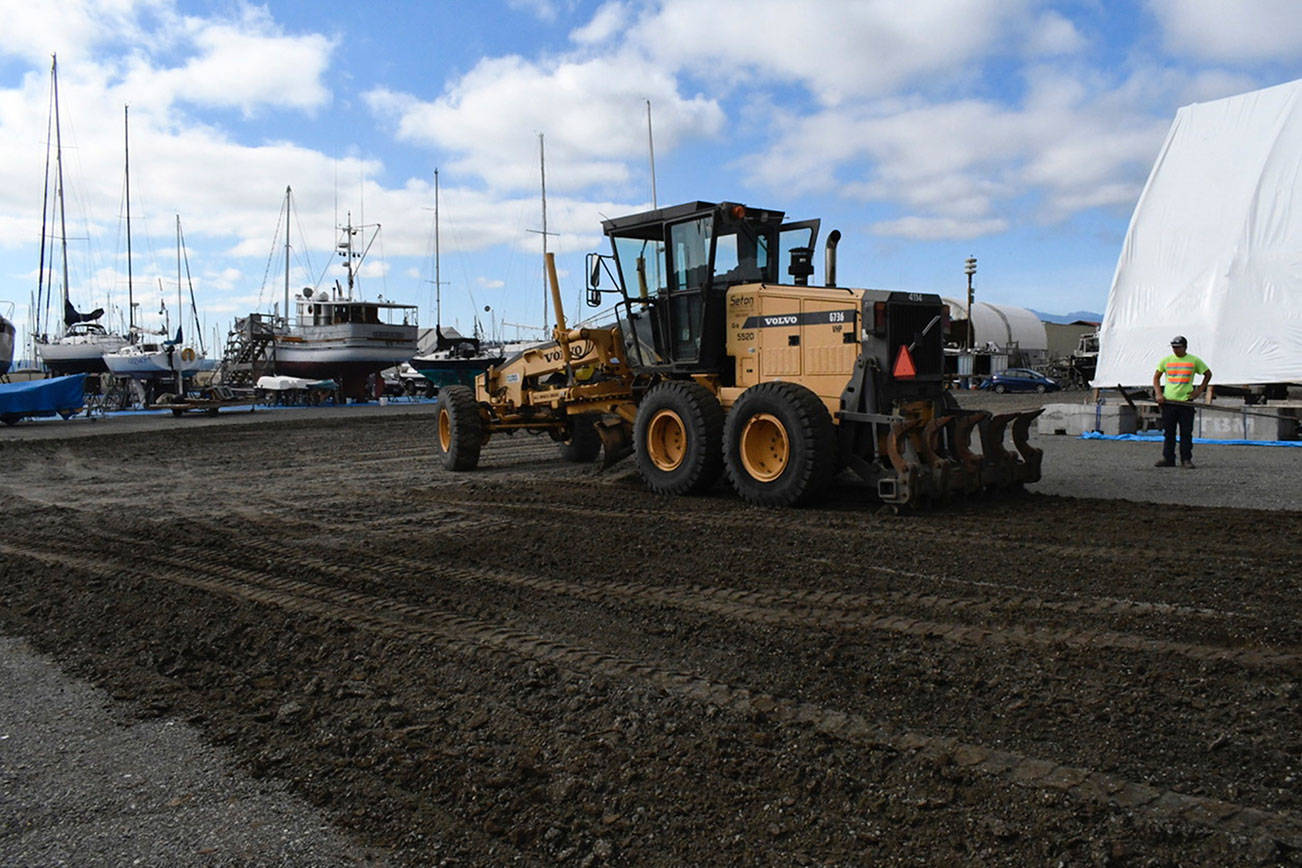 PHOTO: New gravel going in at Port of Port Townsend