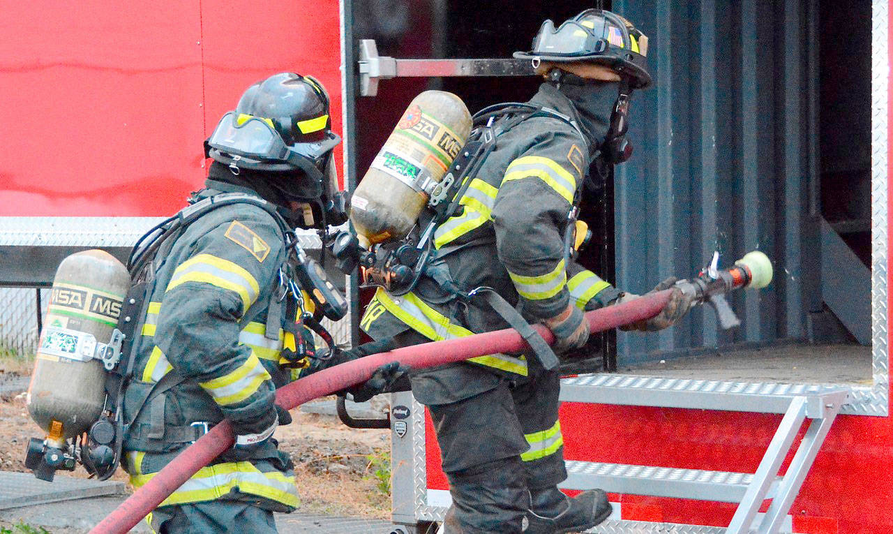 Clallam 2 Fire Rescue has been awarded a $311,239 grant that will be used to buy 46 self-contained breathing apparatus air packs for firefighters. (Clallam 2 Fire Rescue)