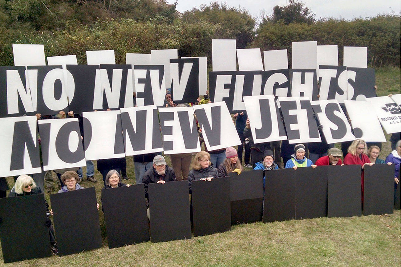Navy action on jets prompts protest in Port Townsend