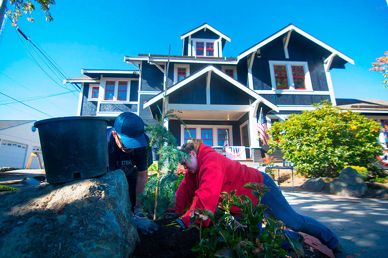 PHOTO: Planting together at Captain Joseph House