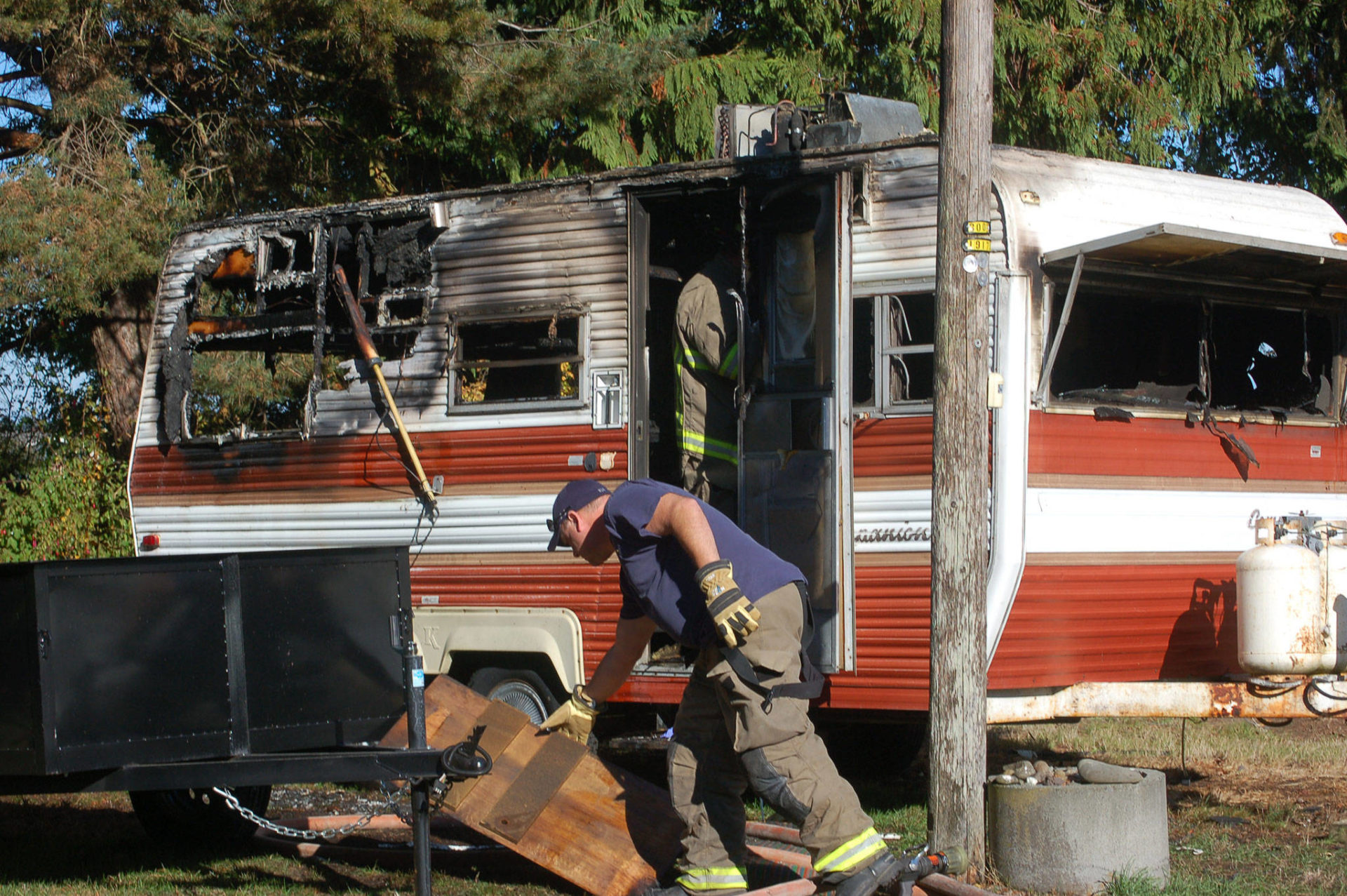 Propane explosion, fire in Sequim trailer injures man Peninsula Daily