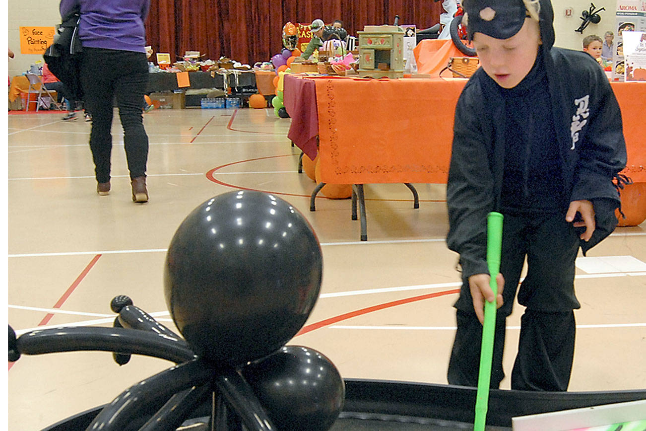 PHOTO: Kids play at Port Angeles school’s harvest carnival