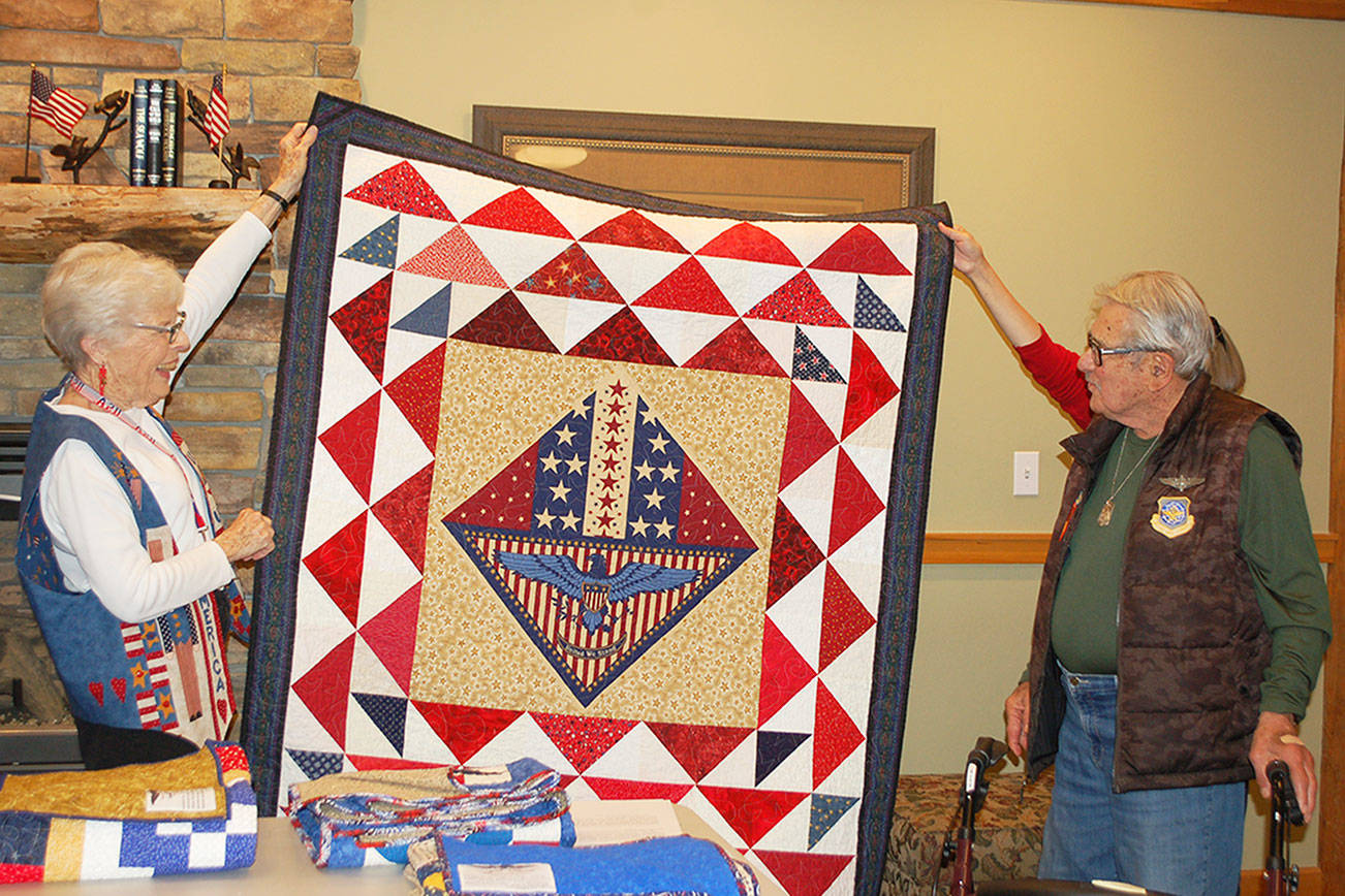 Sequim group honors seven veterans with Quilts of Valor