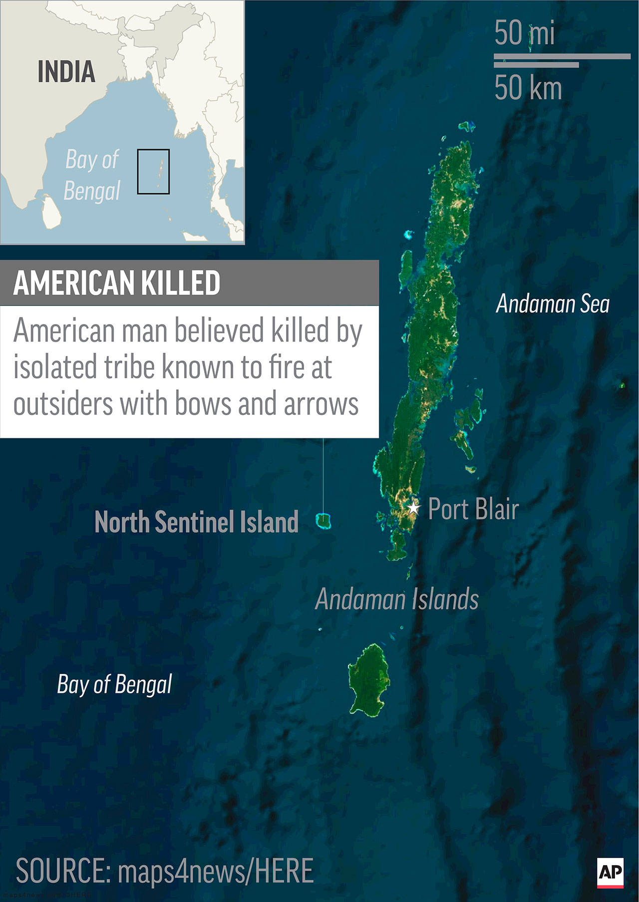 India studying island to see if man’s body can be recovered