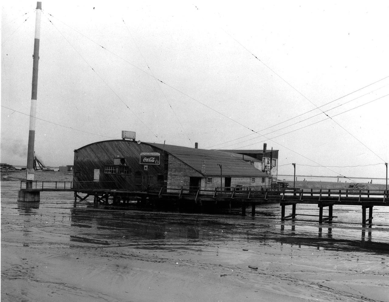 The Pavilion Skating Rink, at Front and Cherry streets in Port Angeles, is shown the 1950s. (Clallam County Historical Society)