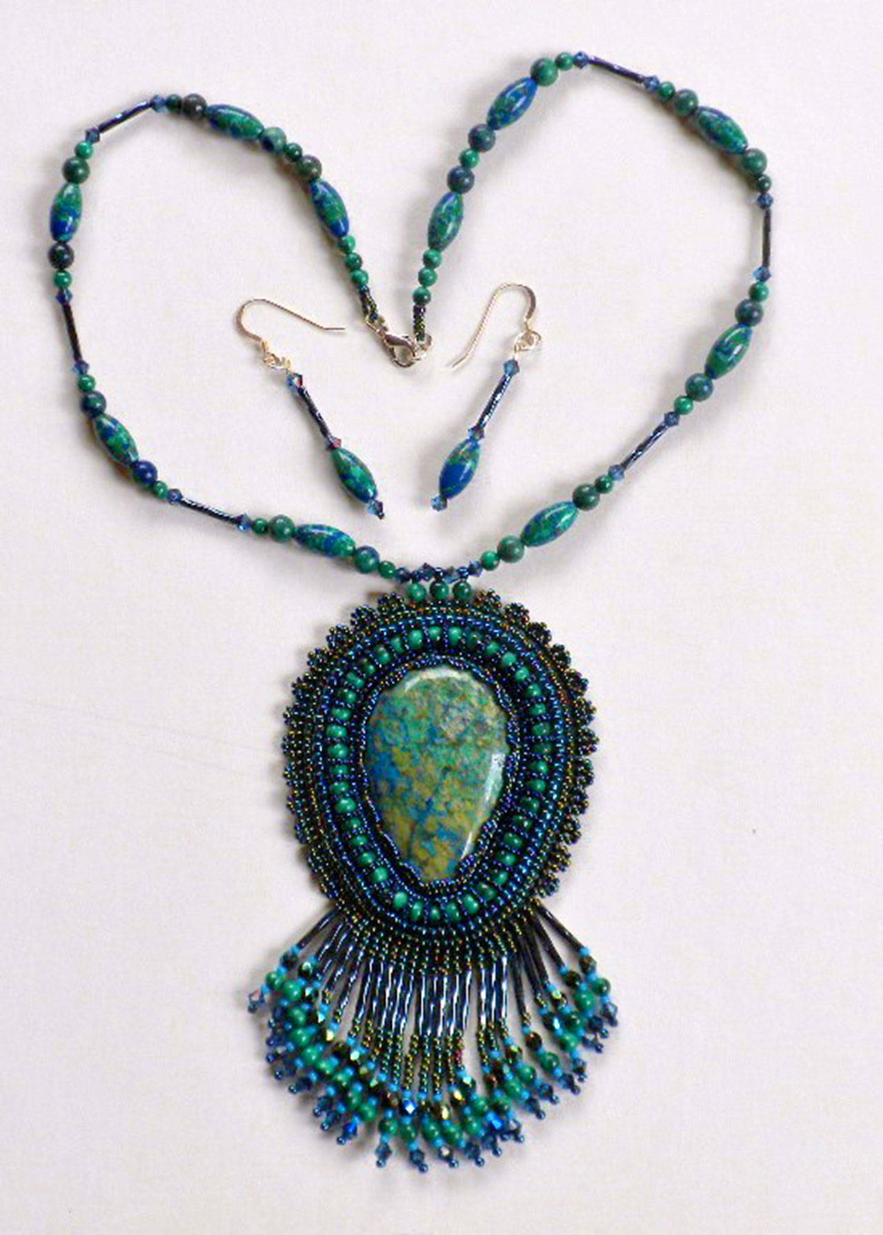 Jewelry made by Gail McLain is featured at Harbor Arts this month in Port Angeles.