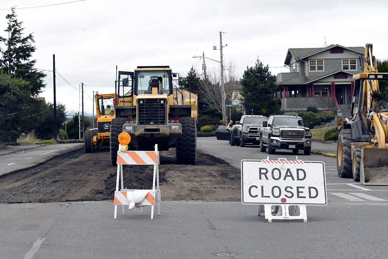 PHOTO: Paving begins today in Port Townsend