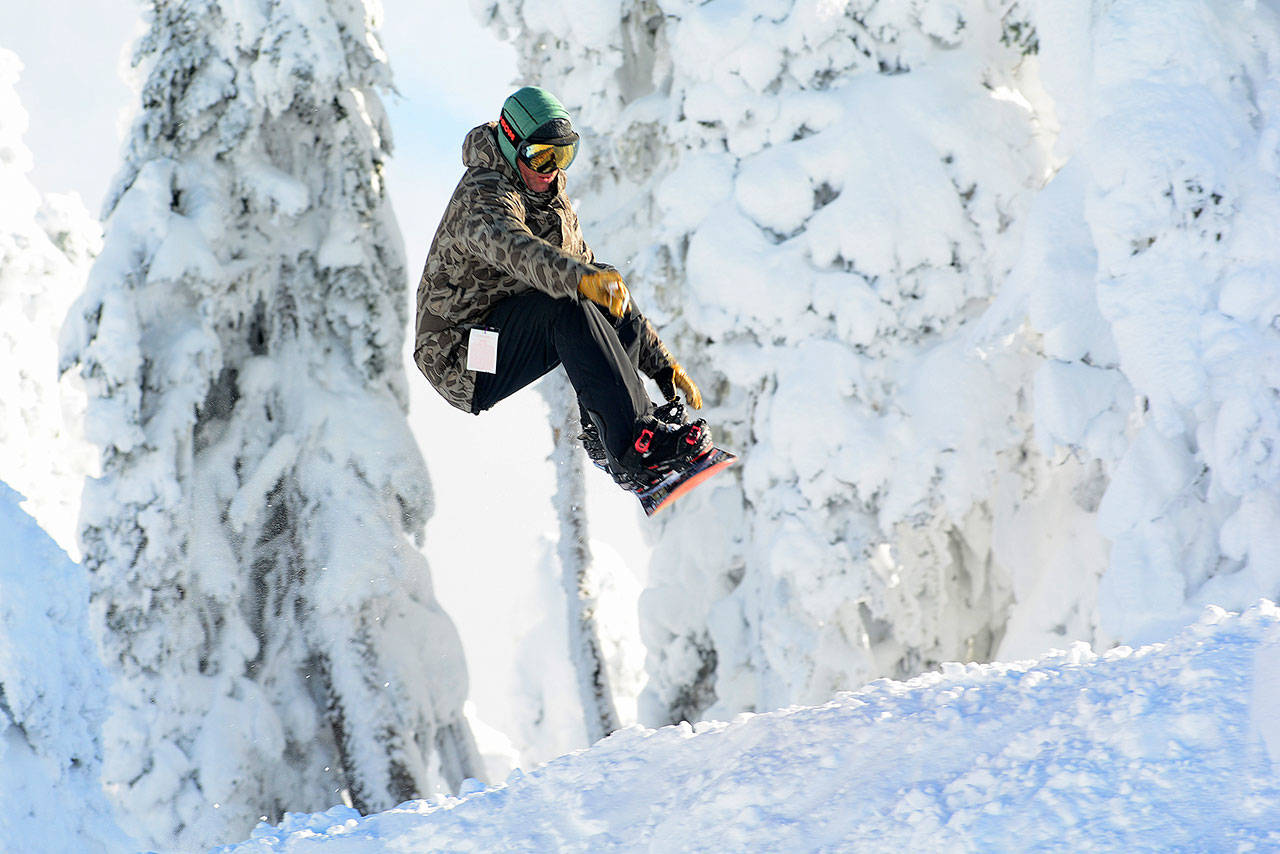 Hurricane Ridge is a popular spot for snowboards and skiers alike. (Jesse Major/Peninsula Daily News)