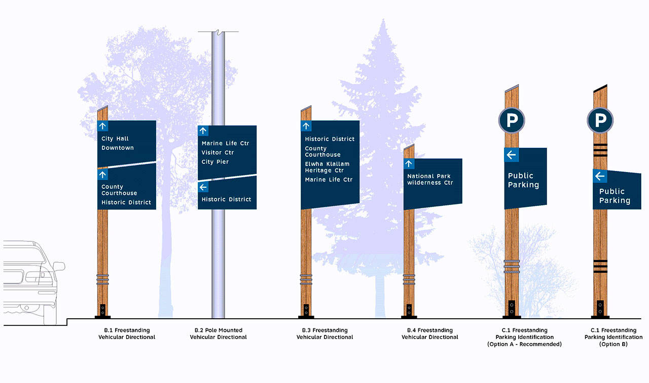 Port Angeles council approves wayfinding sign design