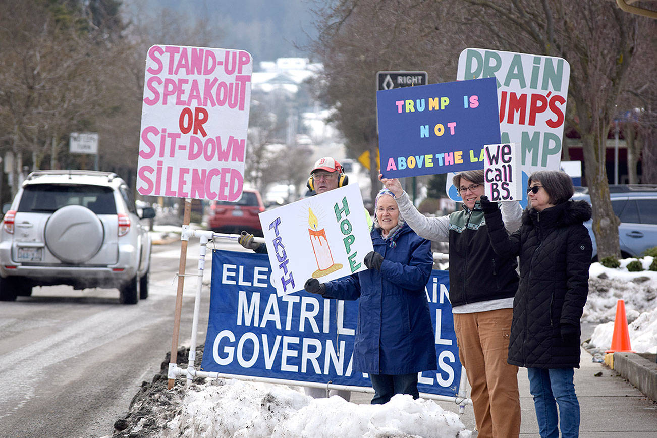 PHOTO: National emergency protest in Sequim