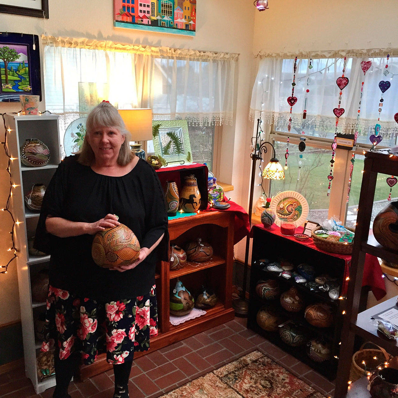 Chawn Vance’s art can be seen at The Tangled Gourd during the Sequim First Friday Art Walk.