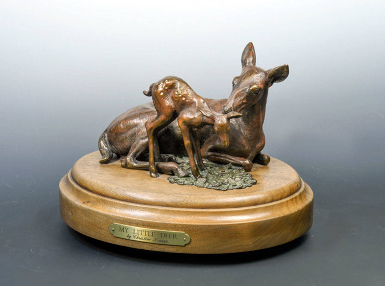 “My Little Deer” by Christine Knapp, the featured artist for March, will be on display at Northwind Arts Center.