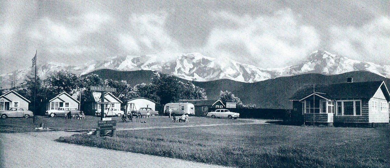 The Van Ness Resort on Marine Drive in Sequim is shown in 1956. (1957 Port Angeles Business Book)