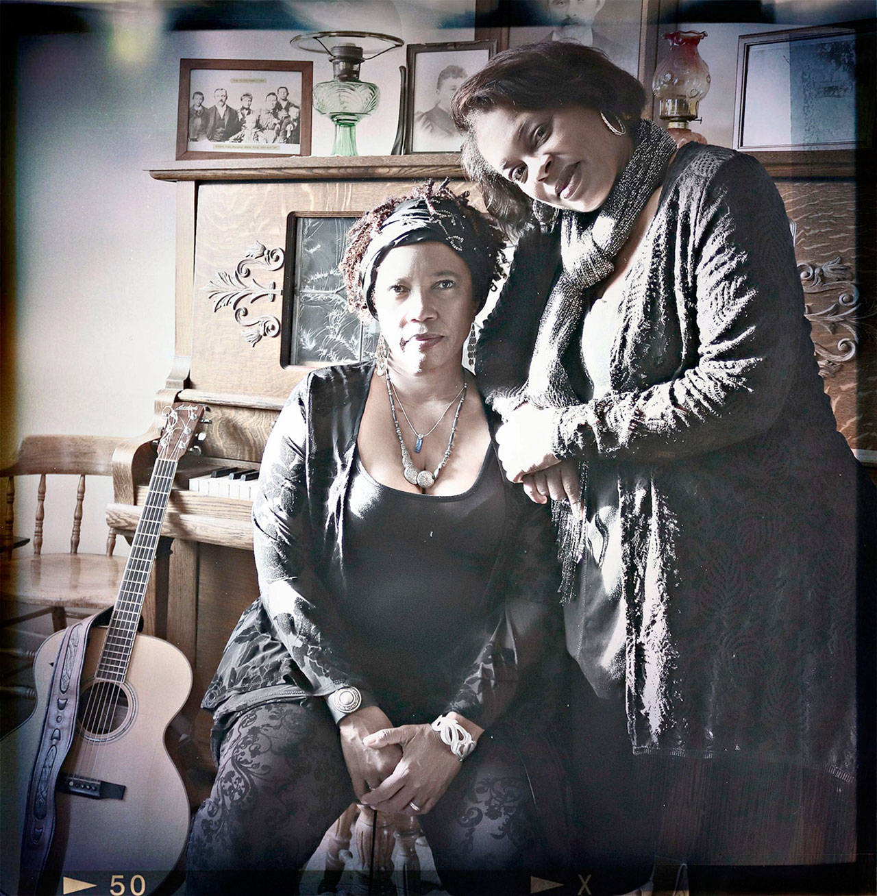 Karen “Brown Sugar” Hayes, right, and Lisa Sanders will perform as the Lisa Sanders Band in Coyle on Sunday. (Cathryn Beeks)
