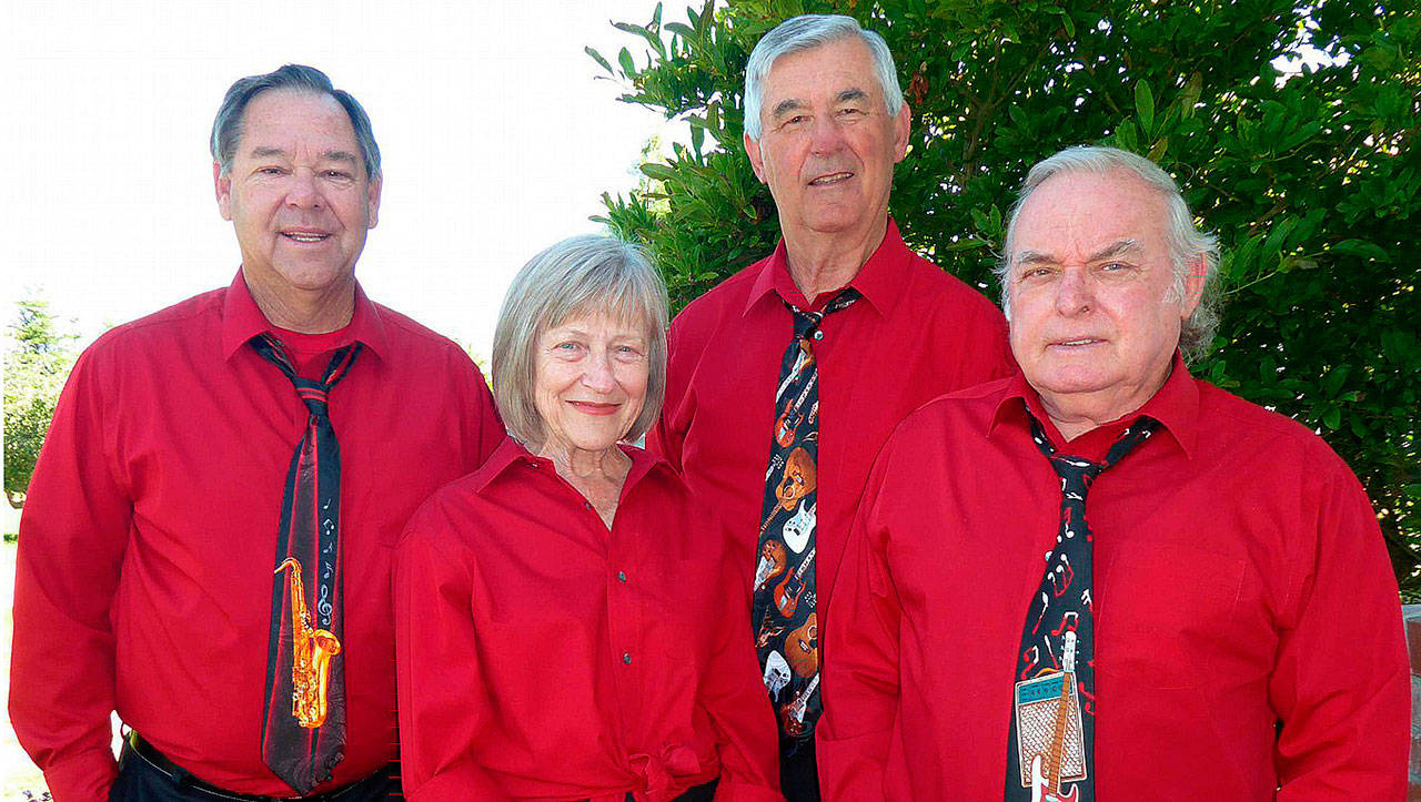 Buttercup Lane members, from left, Dave Keyte, Diane Johnson, Mike Johnson and Rodger Bigelow will perform Tuesday for St. Luke’s Episcopal Church’s Music Live at One series.