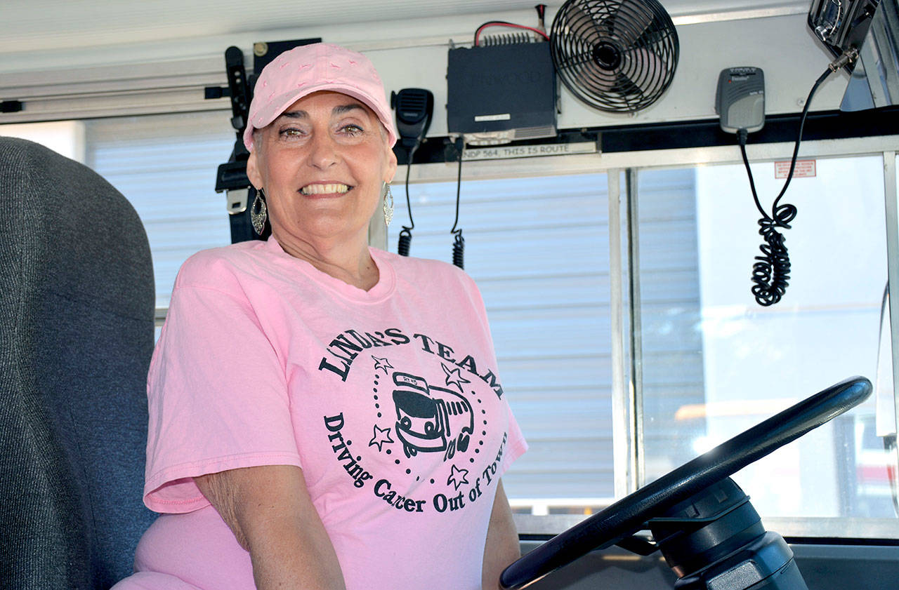 Longtime Port Angeles school bus driver Linda Barnett will be the honoree of Port Angeles High School’s Cross My Heart Benefit Talent Show and Silent Auction tonight. (Patsene Dashiell/Port Angeles School District)