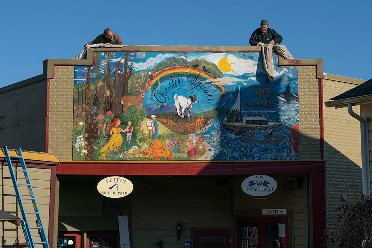 PHOTO: Chester Square mural unveiled in Port Townsend